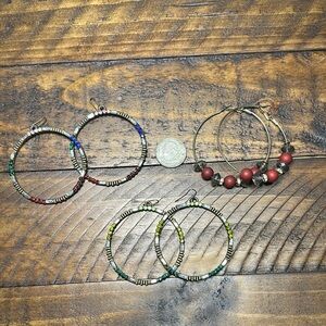 Target Red and Blue Earrings Collection